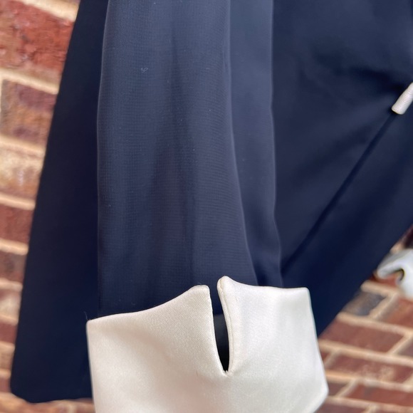 E.‎ Morgan Sheath Dress Cocktail Party Evening Black White Size 8 - Picture 3 of 5